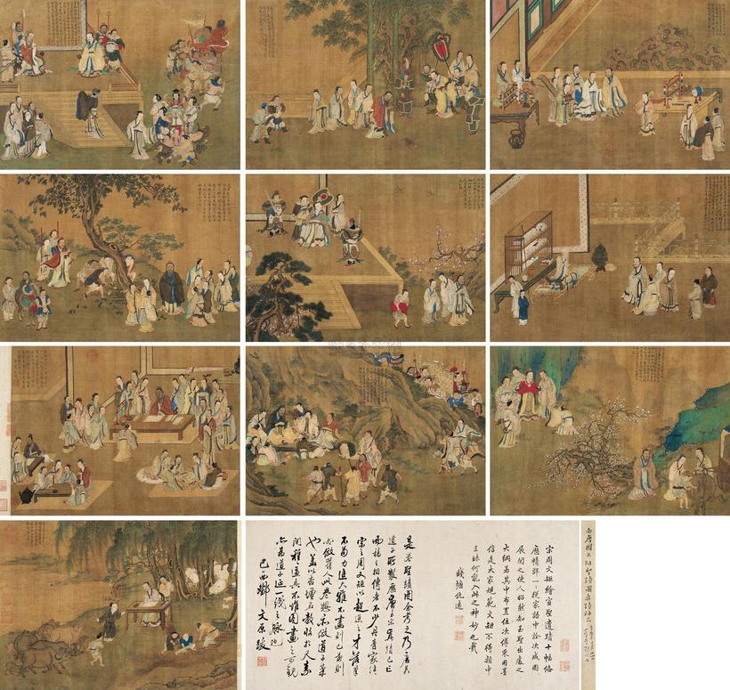 周文矩 （传） 圣迹图 （十段） 卷