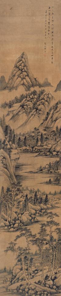 黄均（古） 1820年作 山水 立轴