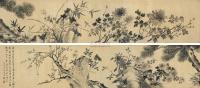 张敔 1765年作 花木争春 卷