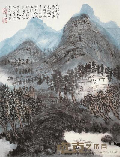 周祥林 2012年作 山水 镜心 33×26cm