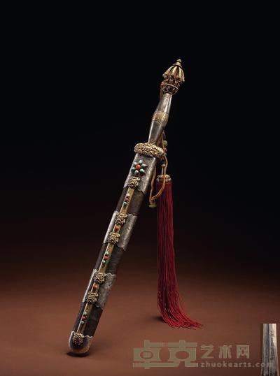 清乾隆 文殊菩萨智慧剑 长58cm