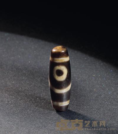 彩虹两眼天珠 
