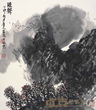 姜宝林 西山夕岚 66×58cm