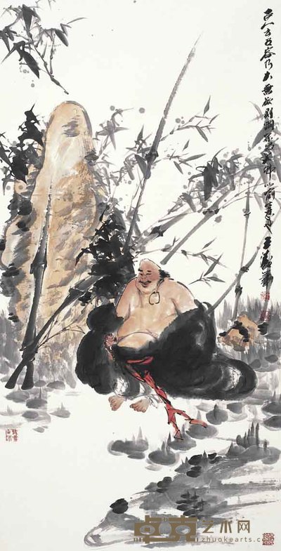 王涛 得大自在 136×69cm