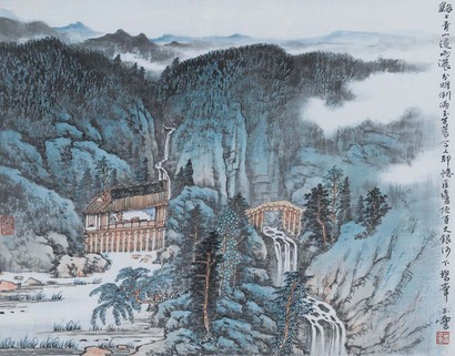 宋玉麟 溪山清泉图