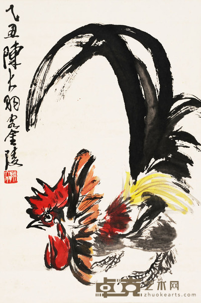 陈大羽 雄鸡图 68×45.5