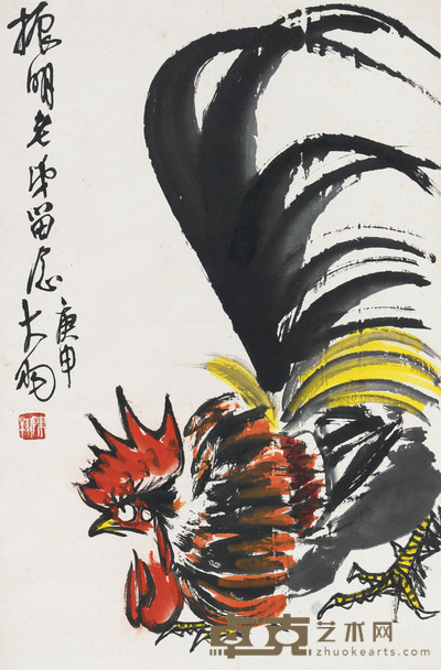 陈大羽 公鸡 66.5×44