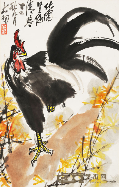 陈大羽 金鸡独立 73×47