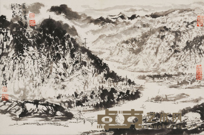 黄养辉 新安江 34×51.5