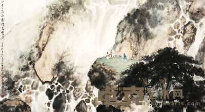 徐善 观瀑觅居图 67.5×122