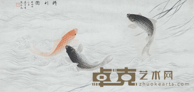 吴青霞 得利图 32.5×68