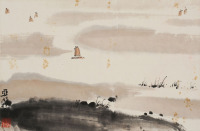 亚明 太湖帆影