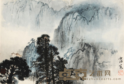 宋文治 山涧幽居 27×39