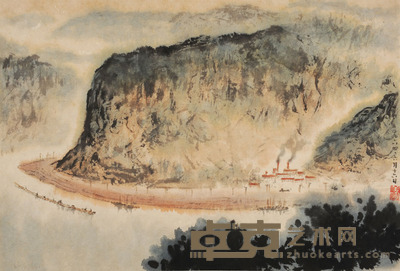 黄养辉 新安江上 24.5×36