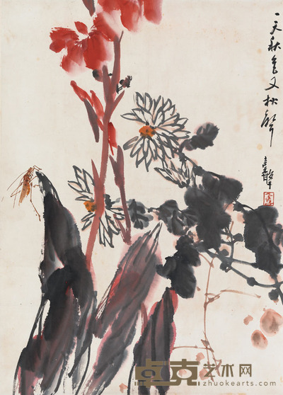 张继馨 一天秋色又秋声 65×47