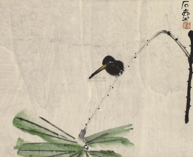 陈子庄 花鸟 立轴