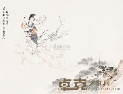 刘凌沧 红线盗盒 镜心 30.5×40cm