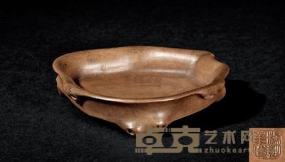 清嘉庆/道光 杨彭年制段泥树桩笔掭 宽11.2×高2.7cm