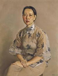 陈丹青 1995年作 女画家肖像