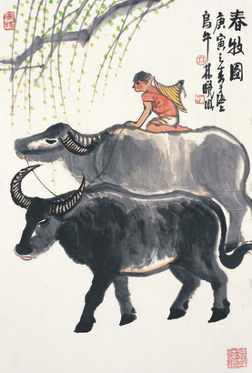 林曦明 春牧图