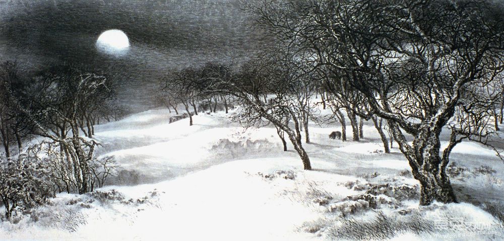 北国皎月明、寒林雪放歌