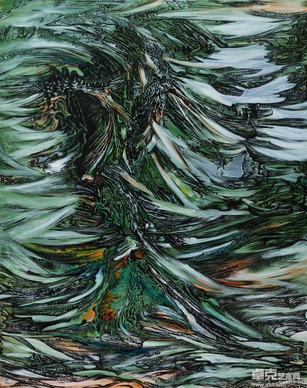 患得患失162x112cm 布面丙烯 2010