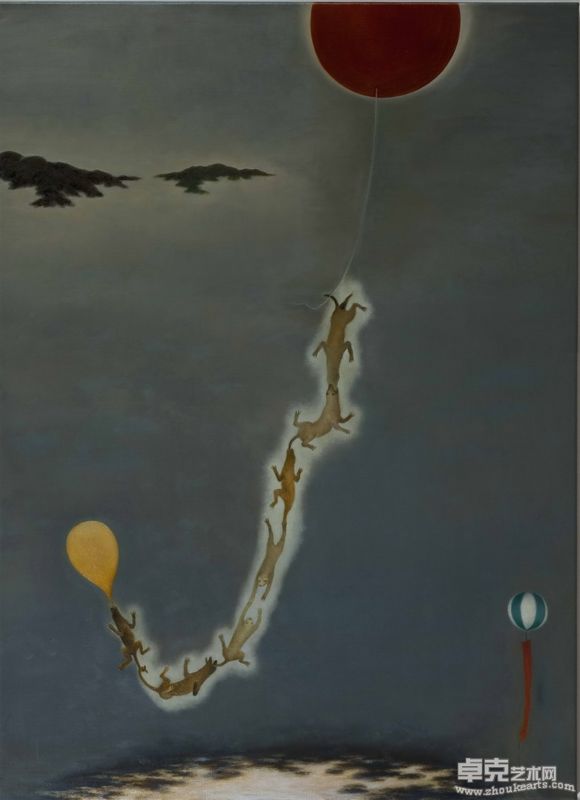 共伴112X81cm布面油画2010