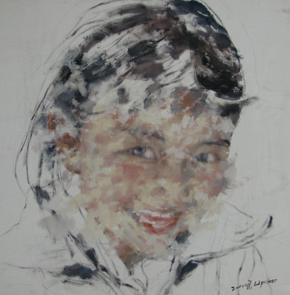 香格里拉系列肖像22100cm×100cm