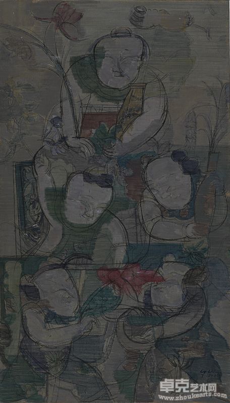 顾黎明 天子万年 140x80cm 布面油画 2006年
