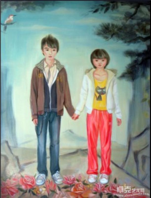 《生如夏花》Life is Beautiful like Summer Flowers 黄鹤Huang He140-185cm布面油画oil on canvas