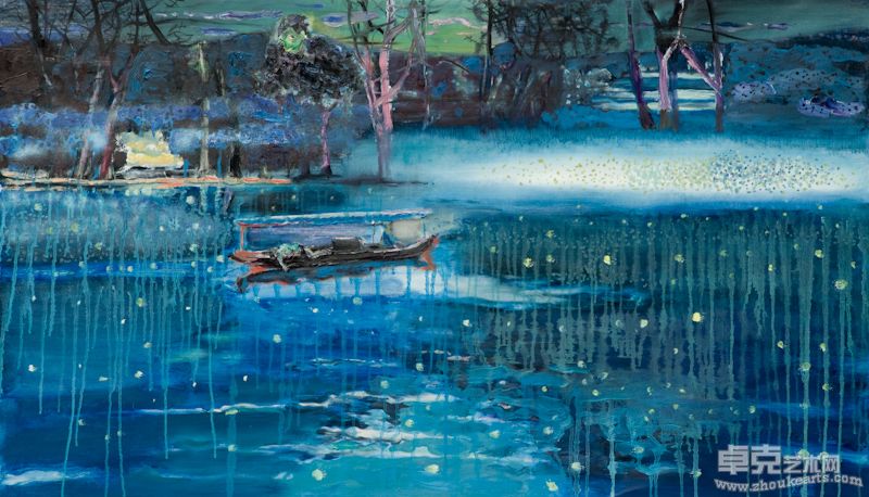 《湖中的梦》102x60cm
