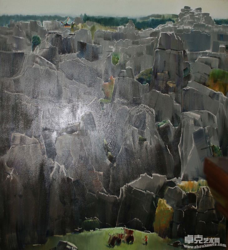 王昌楷   BJ39-073   石林奇观  120x110cm