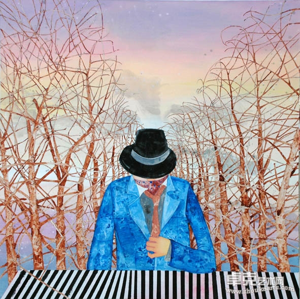 柯坎法[火烧的寂寞，冷冻的沉默]布面油画(150／150cm)2010