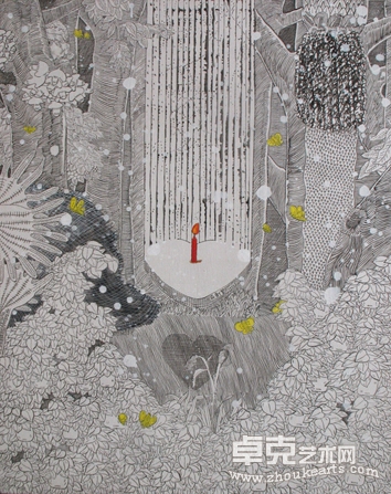 茹创业《生日快乐》2009 08（80cm x 100cm）