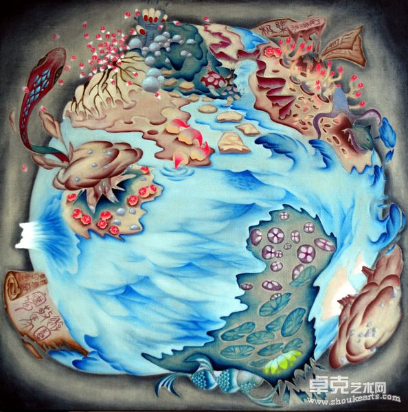 李岚游园惊梦150×150CM