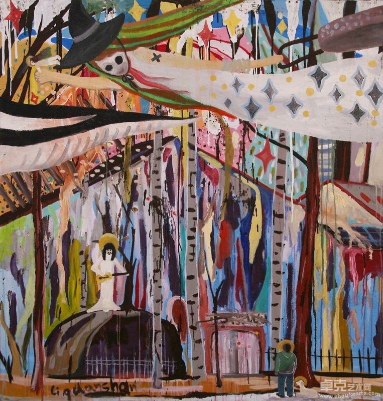 李泉山 四季屋 布面油画 160x145cm 2009