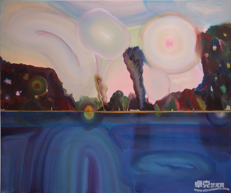 尹朝宇 游泳池 180X150cm 布面油画 2010