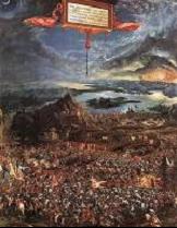 亚历山大的战役，Albrecht Altdorfer 1529, 木版画 158,4 x 120,3 cm