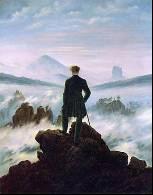 海雾上的流浪者,Caspar David Friedrich 1818, 布面油画 98.4x74.8cm
