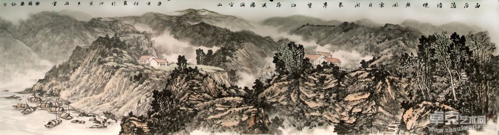 长亭望江岸