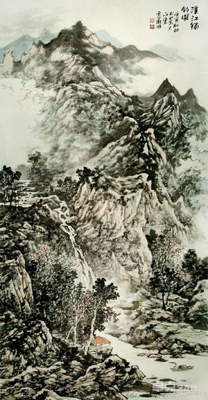 溪江独钓图