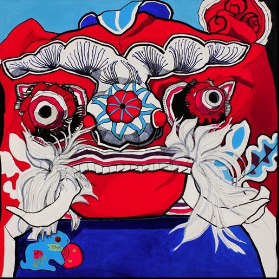 BeiJing2010-5, 100x100cm, Acrylic on Canvas, 2010