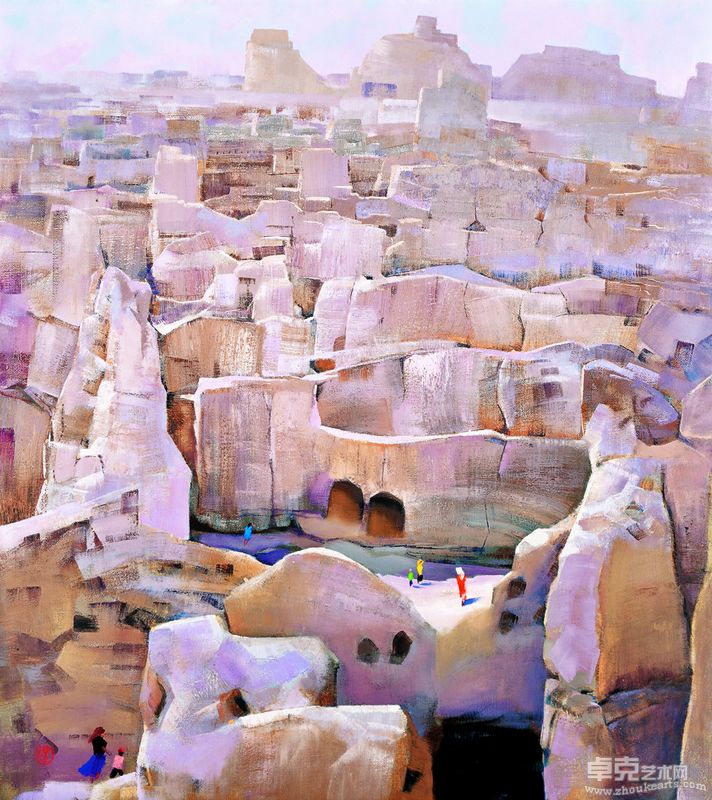 王昌楷 交河古城 180x160cm 2010年