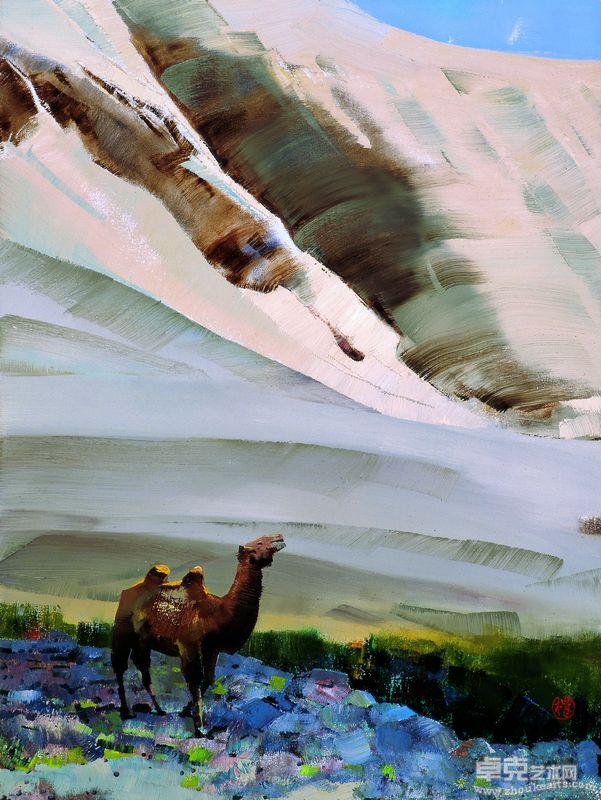 王昌楷 路漫漫 Long trip 80x60cm 2010年