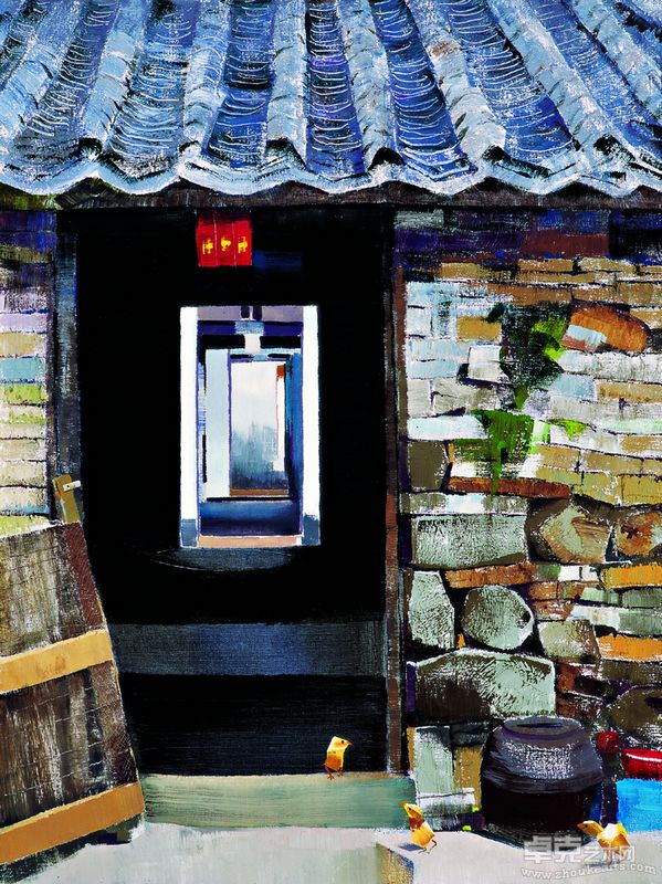 王昌楷 门里门外 Inside and Outside 80x60cm 2010年