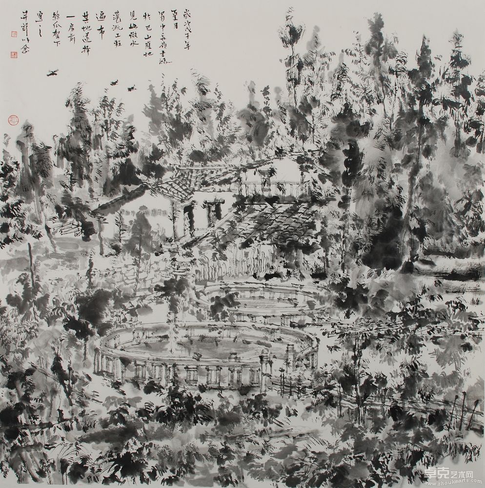 拾薇村野368×68cm