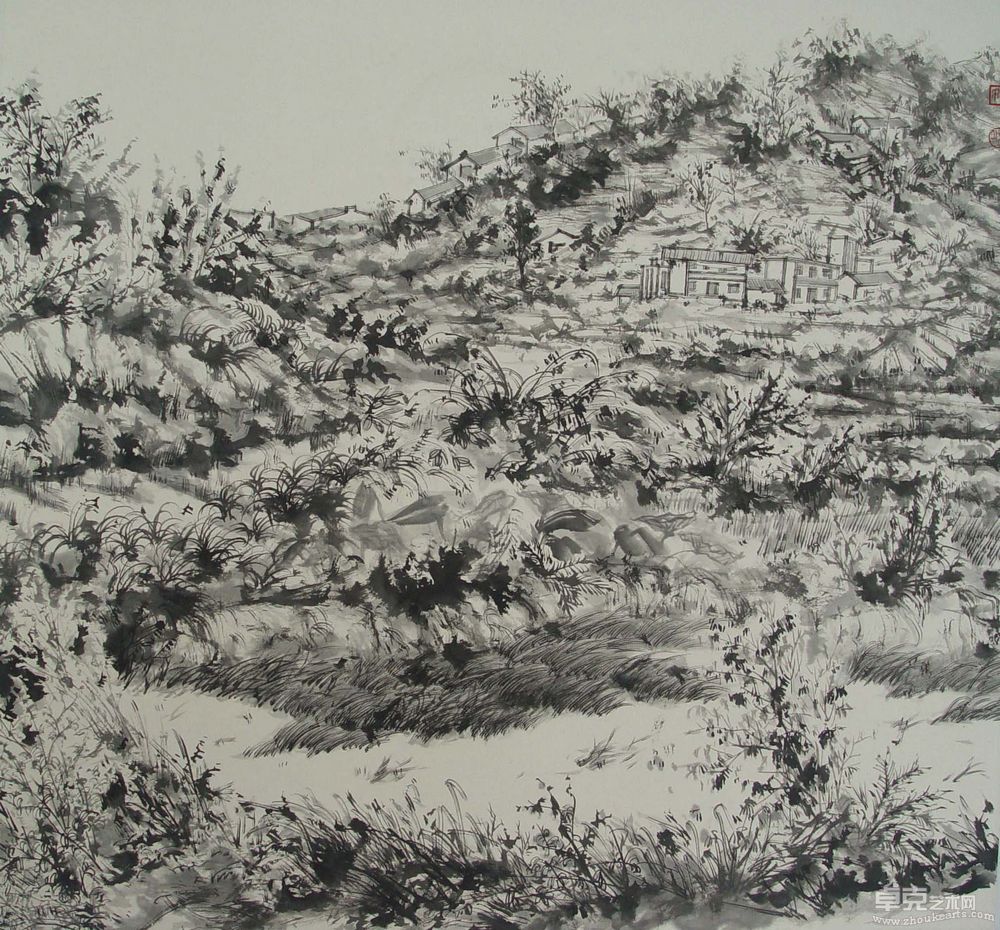 拾薇村野468×68cm