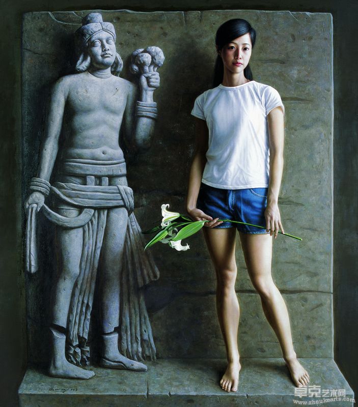 顾致农《百合》 180×160cm2009