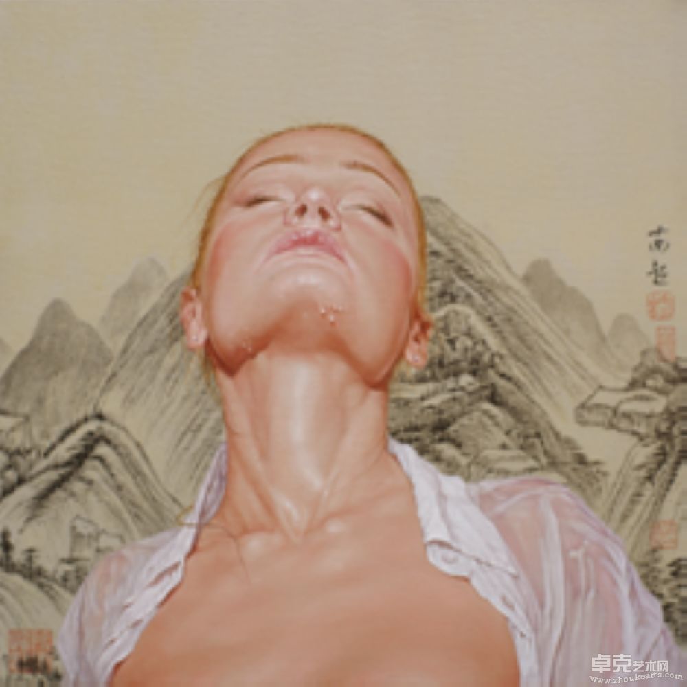 《游山玩水-201001》布面油彩 2010.5.82x82cm