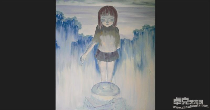 陈文《礼物》布面油画170X150cm